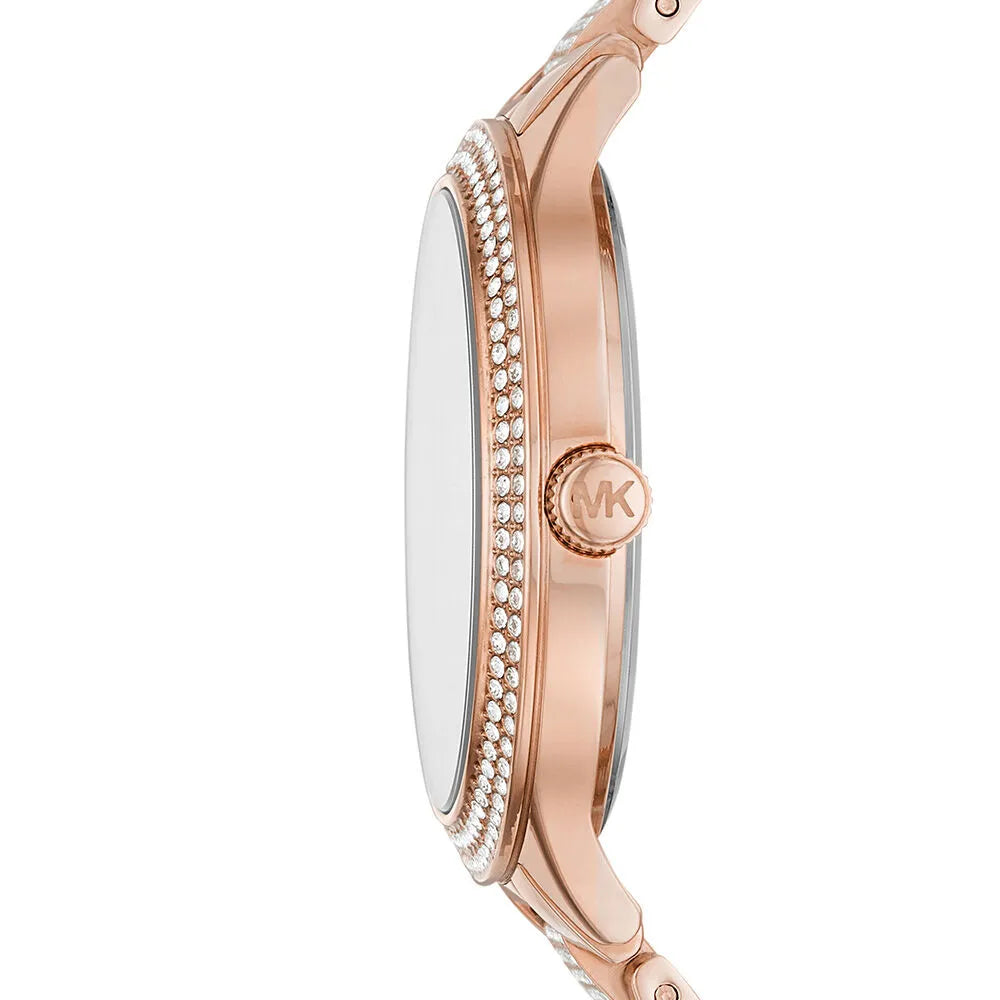 Michael Kors Crystals Pavé Rose Gold Dial Rose Gold Steel Strap Watch for Women - MK3799 Buy Now By Michael Kors