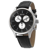 Hugo Boss Companion Black Dial Black Leather Strap Watch for Men - 1513543 Buy Now By Hugo Boss