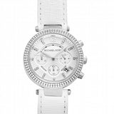 Michael Kors Parker White Dial White Leather Strap Watch for Women - MK2277 Buy Now By Michael Kors