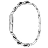 Guess Vanity Diamonds White Dial Silver Steel Strap Watch for Women - W1030L1 Buy Now By Guess