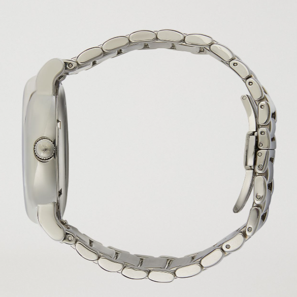 Emporio Armani Meccanico Automatic Silver Dial Silver Steel Strap Watch for Men - AR60006 Buy Now By Emporio Armani