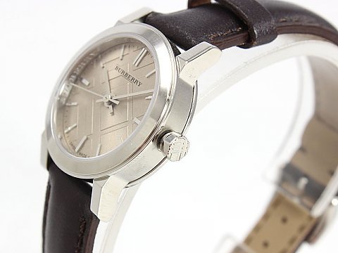 Burberry The City Beige Dial Brown Leather Strap Watch for Women - BU9208 Buy Now By Burberry