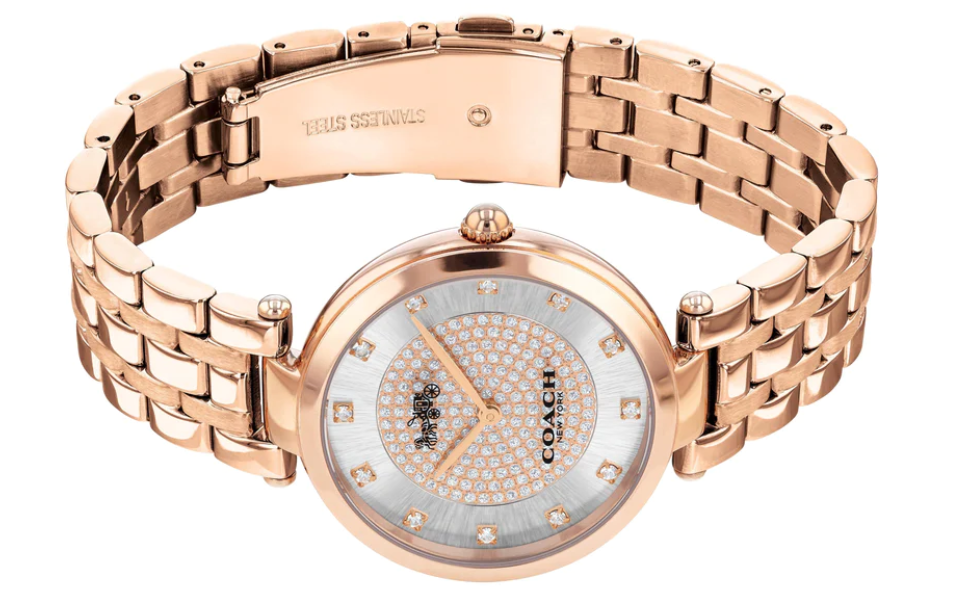 Coach Park Silver Dial Rose Gold Steel Strap Watch for Women - 14503735 Buy Now By Coach