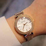 Guess Monroe Silver Dial Rose Gold Steel Strap Watch For Women - W1152L3 Buy Now By Guess