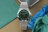 Breitling Chronomat GMT 40 Green Dial Silver Steel Strap Watch for Men - A32398101L1A1 Buy Now By Breitling