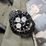 Guess Odyssey Quartz Black Dial Black Silicone Strap Watch For Men - W1108G3 Buy Now By Guess