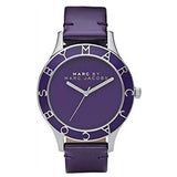 Marc Jacobs Blade Purple Dial Purple Leather Strap Watch for Women - MBM1158 Buy Now By Marc Jacobs
