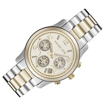 Michael Kors Runway Gold Dial Two Tone Steel Strap Watch for Women - MK5137 Buy Now By Michael Kors