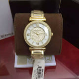 Michael Kors Catlin Mother of Pearl Dial Gold Steel Strap Watch for Women - MK3332 Buy Now By Michael Kors
