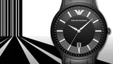 Emporio Armani Renato Quartz Black Dial Black Steel Strap Watch For Men - AR11079 Buy Now By Emporio Armani