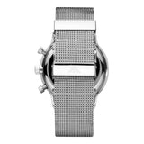 Emporio Armani Classic Chronograph Quartz Silver Dial Silver Mesh Bracelet Watch For Men - AR0390 Buy Now By Emporio Armani