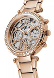 Guess Solstice Diamonds Rose Gold Dial Rose Gold Steel Strap Watch for Women - GW0403L3 Buy Now By Guess