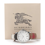 Burberry Utilitarian White Dial Multicolor Leather Strap Watch for Women - BU7824 Buy Now By Burberry