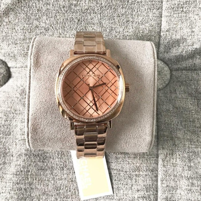 Michael Kors Nia Quartz Rose Gold Dial Rose Gold Steel Strap Watch For Women - MK3990 Buy Now By Michael Kors