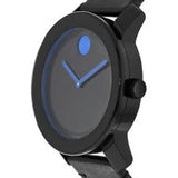 Movado Bold TR90 Black Dial Black Leather Strap Watch For Men - 3600307 Buy Now By Movado