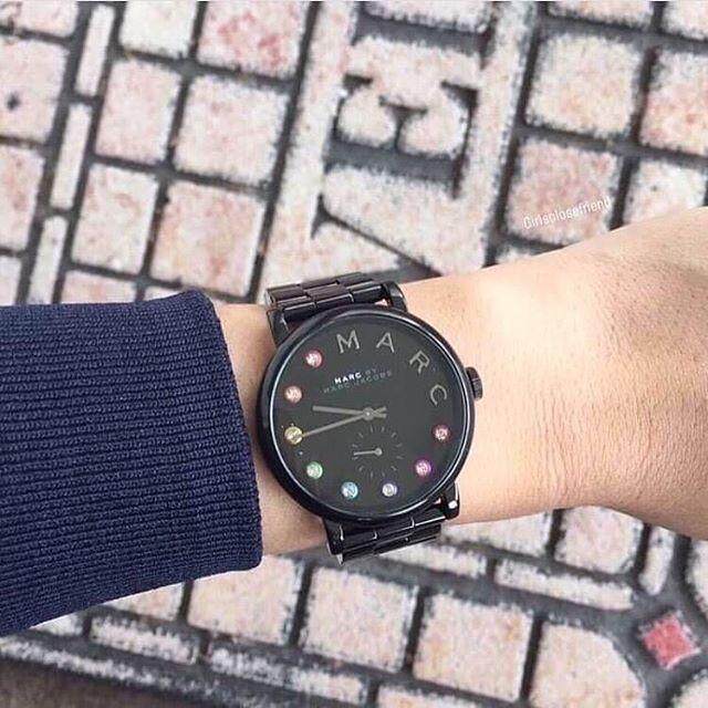 Marc Jacobs Baker Black Dial Black Steel Strap Watch for Women - MBM3425 Buy Now By Marc Jacobs