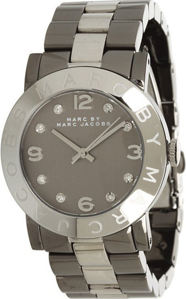 Marc Jacobs Amy Grey Dial Grey Steel Strap Watch for Women - MBM3196 Buy Now By Marc Jacobs