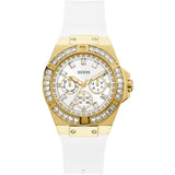 Guess Venus Diamonds White Dial White Rubber Strap Watch for Women - GW0118L5 Buy Now By Guess