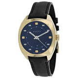 Gucci GG2570 Quartz Black Dial Black Leather Strap Watch For Women - YA142408 Buy Now By Gucci