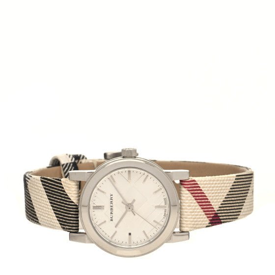 Burberry The City Nova Silver Dial Brown Leather Strap Watch for Women - BU9212 Buy Now By Burberry