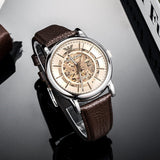 Emporio Armani Luigi Meccanico Brown Dial Brown Leather Strap Watch For Men - AR1982 Buy Now By Emporio Armani
