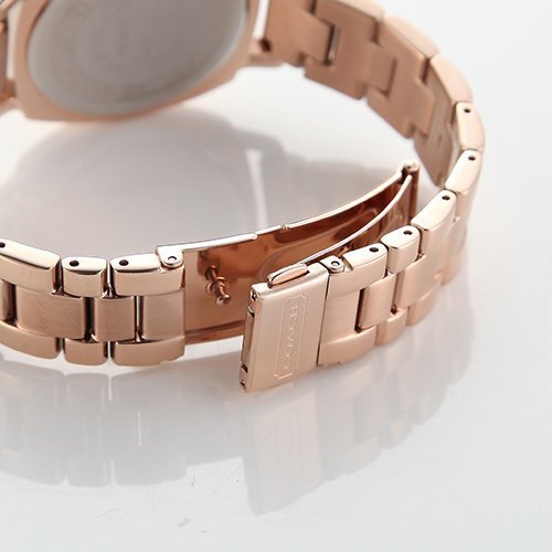 Coach Mini Boyfriend Rose Gold Dial Rose Gold Steel Strap Watch for Women - 14501701 Buy Now By Coach