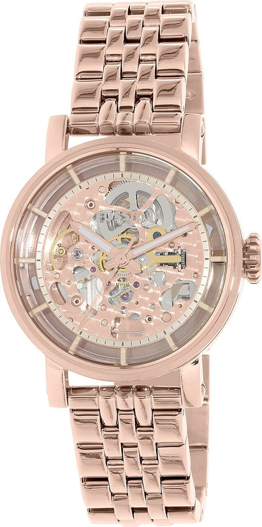Fossil Boyfriend Automatic Skeleton Rose Gold Dial Rose Gold Steel Strap Watch for Women - ME3065 Buy Now By Fossil