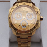 Versace Dylos Chronograph Gold Dial Gold Steel Strap Watch for Men - VQC040015 Buy Now By Versace