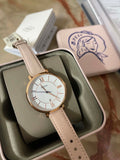 Fossil Jacqueline White Dial Pink Leather Strap Watch for Women - ES3988 Buy Now By Fossil