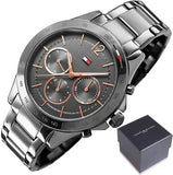 Tommy Hilfiger Haven Chronograph Quartz Grey Dial Grey Steel Strap Watch For Women - 1782196 Buy Now By Tommy Hilfiger