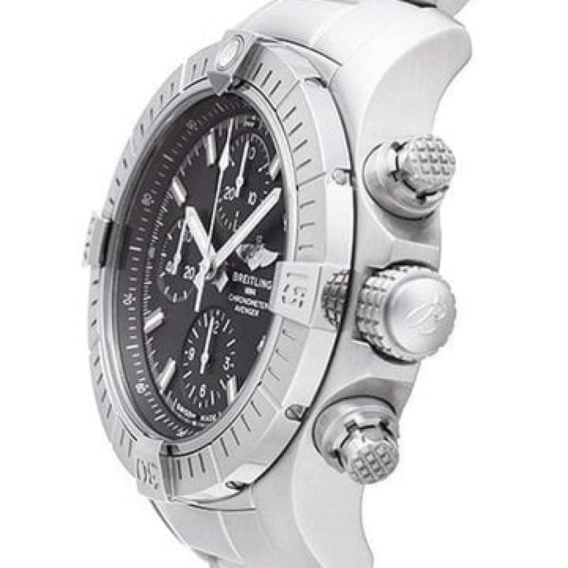 Breitling Avenger Chronograph 43 Black Dial Silver Steel Strap Watch for Men - A13385101B1A1 Buy Now By Breitling