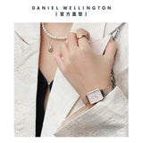 Daniel Wellington Quadro Pressed Melrose Pink Dial Pink Mesh Bracelet Watch For Women - DW00100510 Buy Now By Daniel Wellington