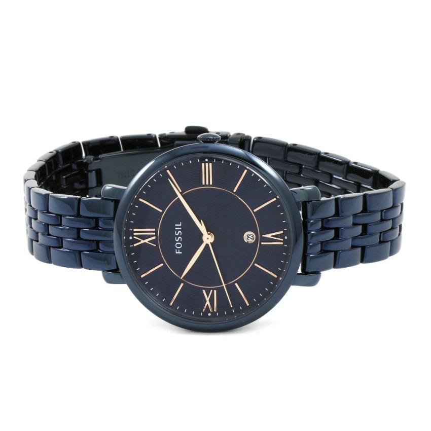 Fossil Jacqueline Blue Dial Blue Steel Strap Watch for Women - ES4094 Buy Now By Fossil