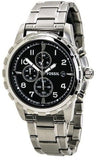 Fossil Dean Chronograph Black Dial Silver Steel Strap Watch for Men - FS4542 Buy Now By Fossil
