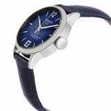 Tissot Chemin Des Tourelles Powermatic 80 Lady Blue Dial Blue Leather Strap Watch For Women - T099.207.16.047.00 Buy Now By Tissot