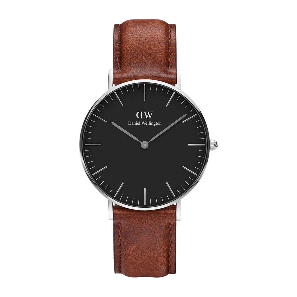 Daniel Wellington Classic Petite St Mawes Black Dial Brown Leather Strap Watch For Women - DW00100181 Buy Now By Daniel Wellington
