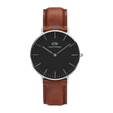 Daniel Wellington Classic Petite St Mawes Black Dial Brown Leather Strap Watch For Women - DW00100181 Buy Now By Daniel Wellington