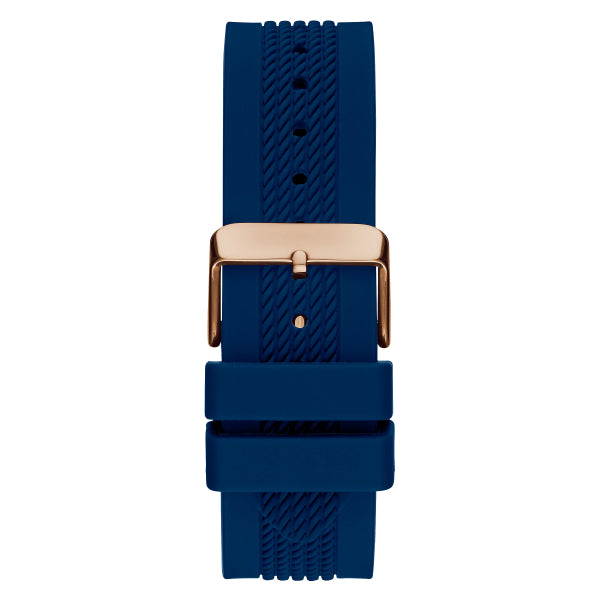 Guess Delta Blue Dial Blue Silicone Strap Watch for Men - GW0051G3 Buy Now By Guess