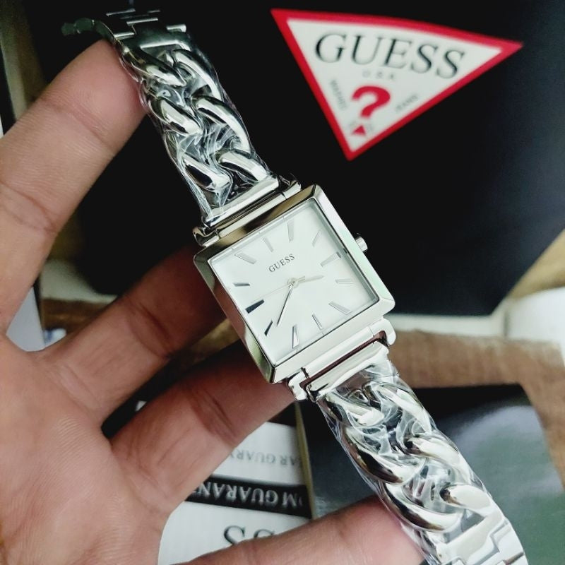 Guess Vanity Silver Dial Silver Steel Strap Watch for Women - W1029L1 Buy Now By Guess