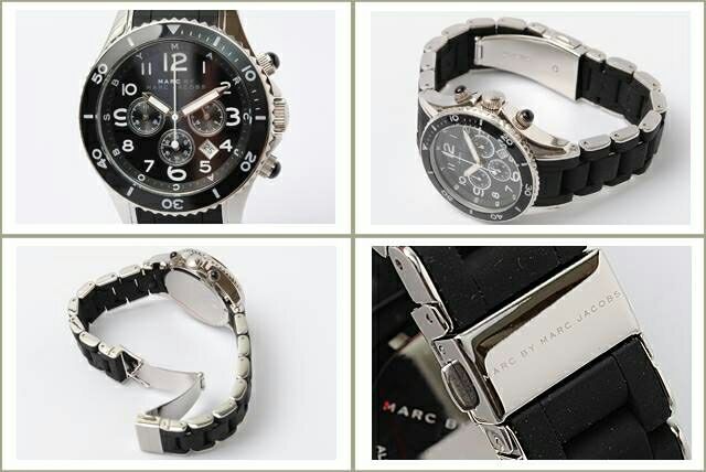 Marc Jacobs Rock Chronograph Black Dial Black Silicone Strap Watch for Women - MBM2551 Buy Now By Marc Jacobs