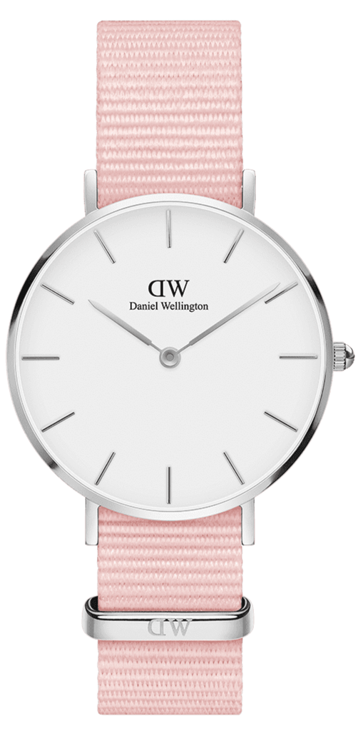 Daniel Wellington Classic Petite Rosewater White Dial Pink NATO Strap Watch For Women - DW001000318 Buy Now By Daniel Wellington