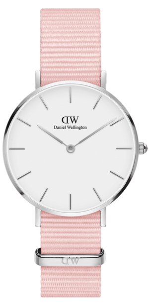 Daniel Wellington Classic Petite Rosewater White Dial Pink NATO Strap Watch For Women - DW001000318 Buy Now By Daniel Wellington