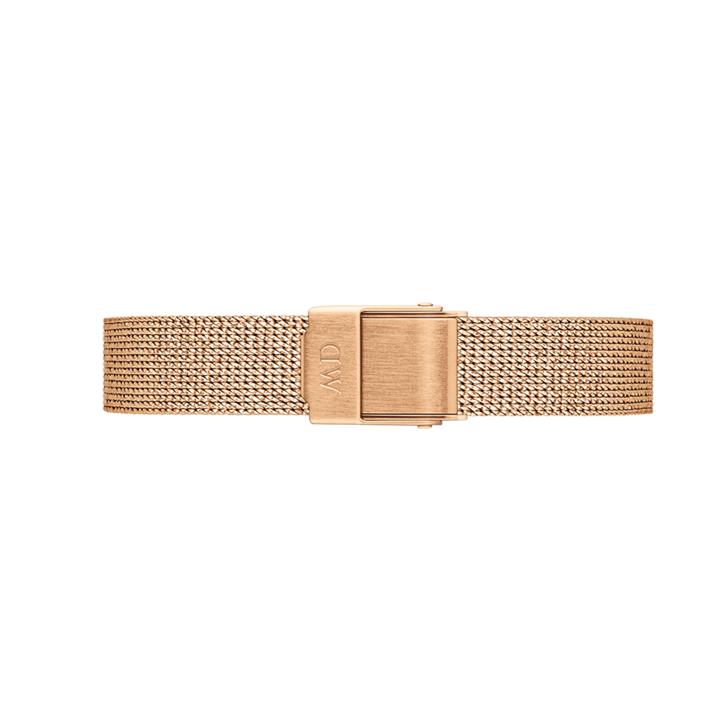 Daniel Wellington Quadro Melrose Green Dial Rose Gold Mesh Strap Watch For Women - DW00100437 Buy Now By Daniel Wellington