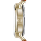 Fossil The Commuter Twist Black Dial Brown Leather Strap Watch for Men - ME1166 Buy Now By Fossil