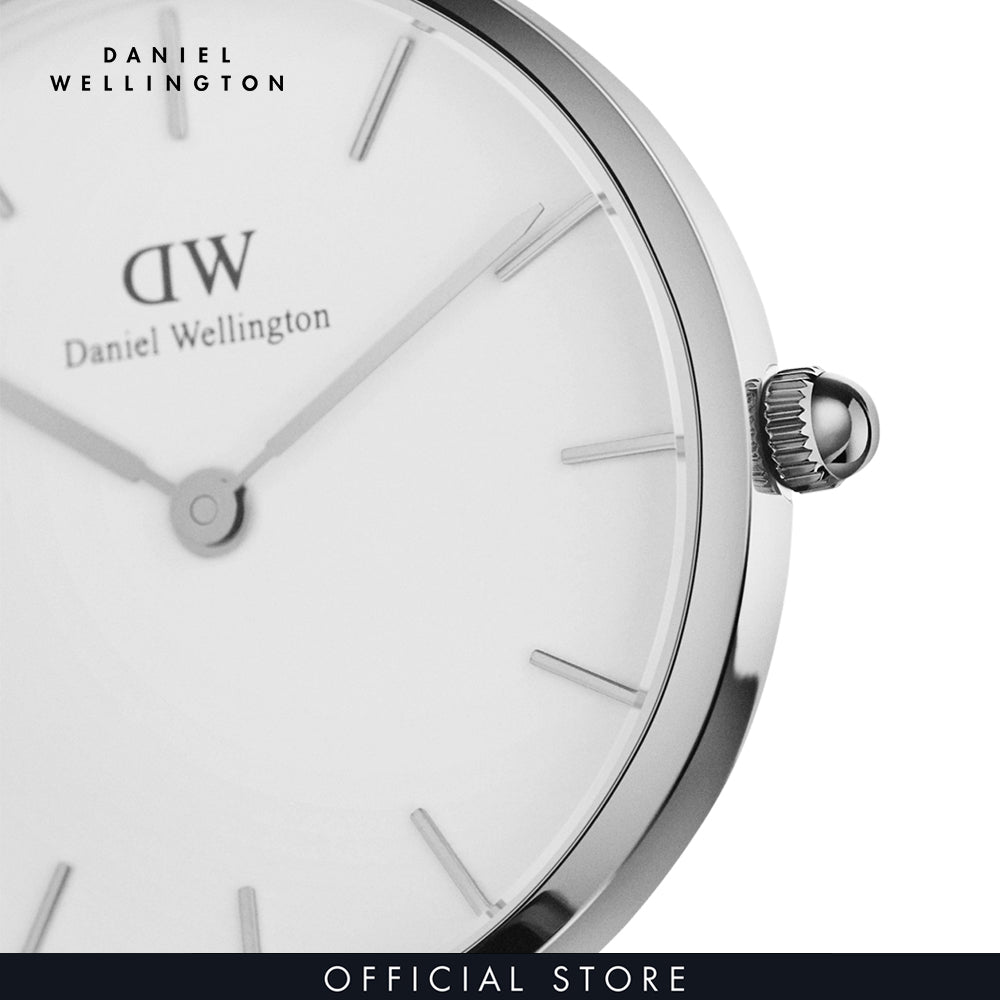 Daniel Wellington Classic Petite Cornwall White Dial Black Nylon Strap Watch For Women - DW00100252 Buy Now By Daniel Wellington