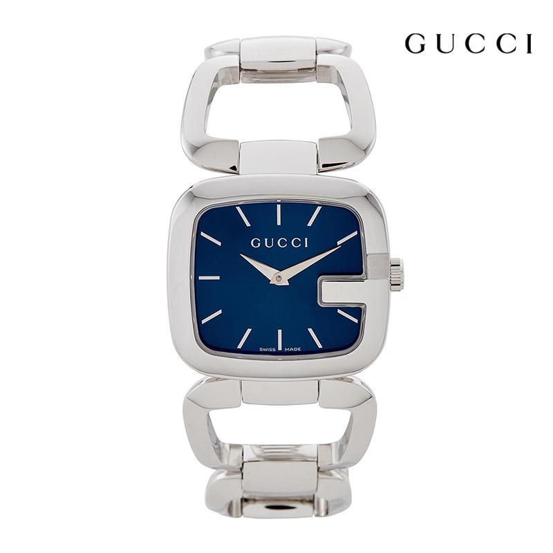 Gucci G Gucci Blue Dial Silver Steel Strap Watch For Women - YA125508 Buy Now By Gucci