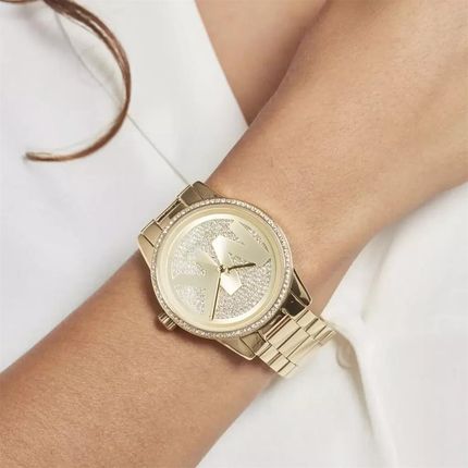 Michael Kors Ritz Pave Crystals Gold Dial Gold Steel Strap Watch for Women - MK6862 Buy Now By Michael Kors