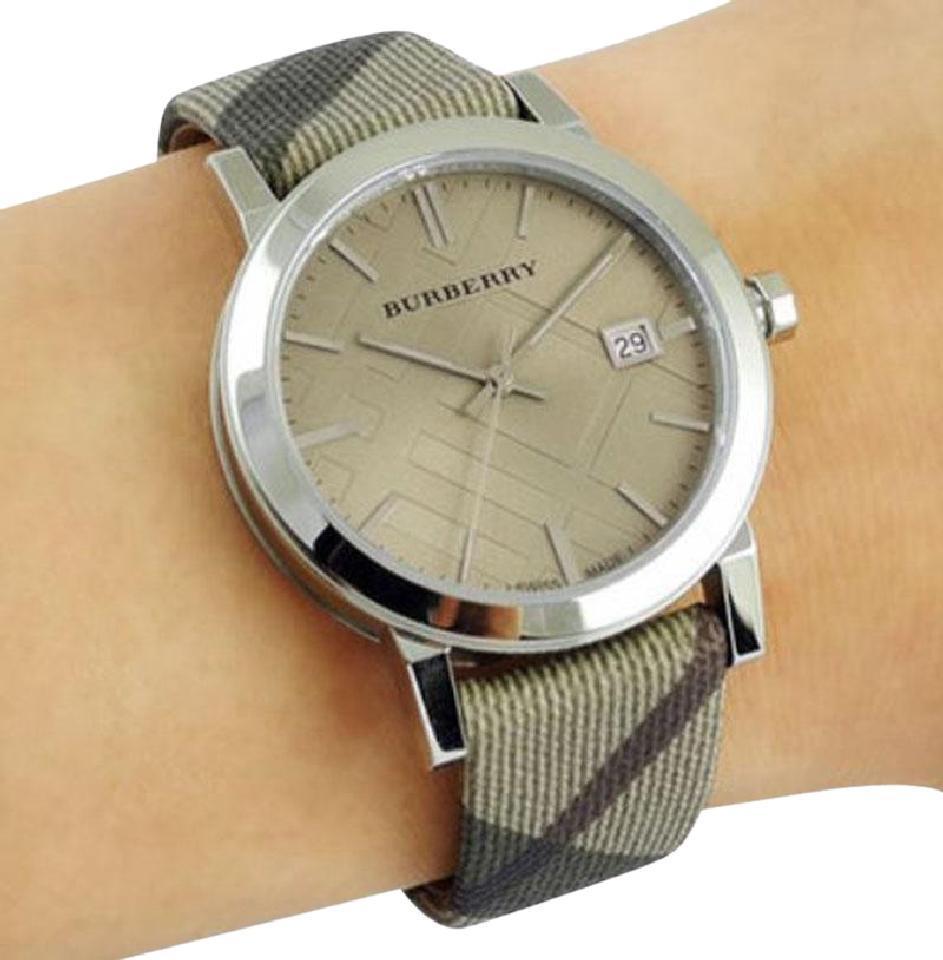 Burberry The City Nova Beige Dial Grey Leather Strap Watch for Women - BU9023 Buy Now By Burberry
