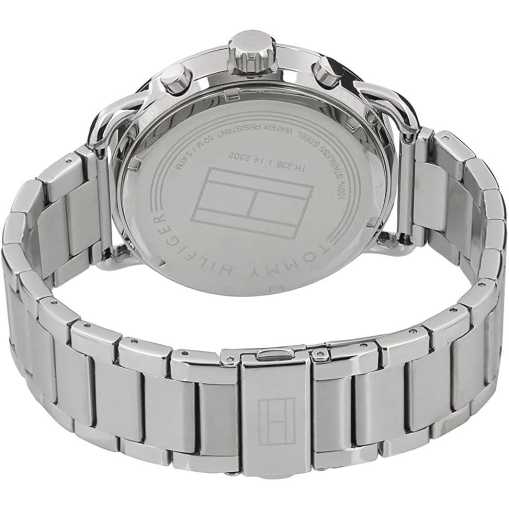Tommy Hilfiger Briggs Chronograph Black Dial Silver Steel Strap Watch for Men - 1791422 Buy Now By Tommy Hilfiger