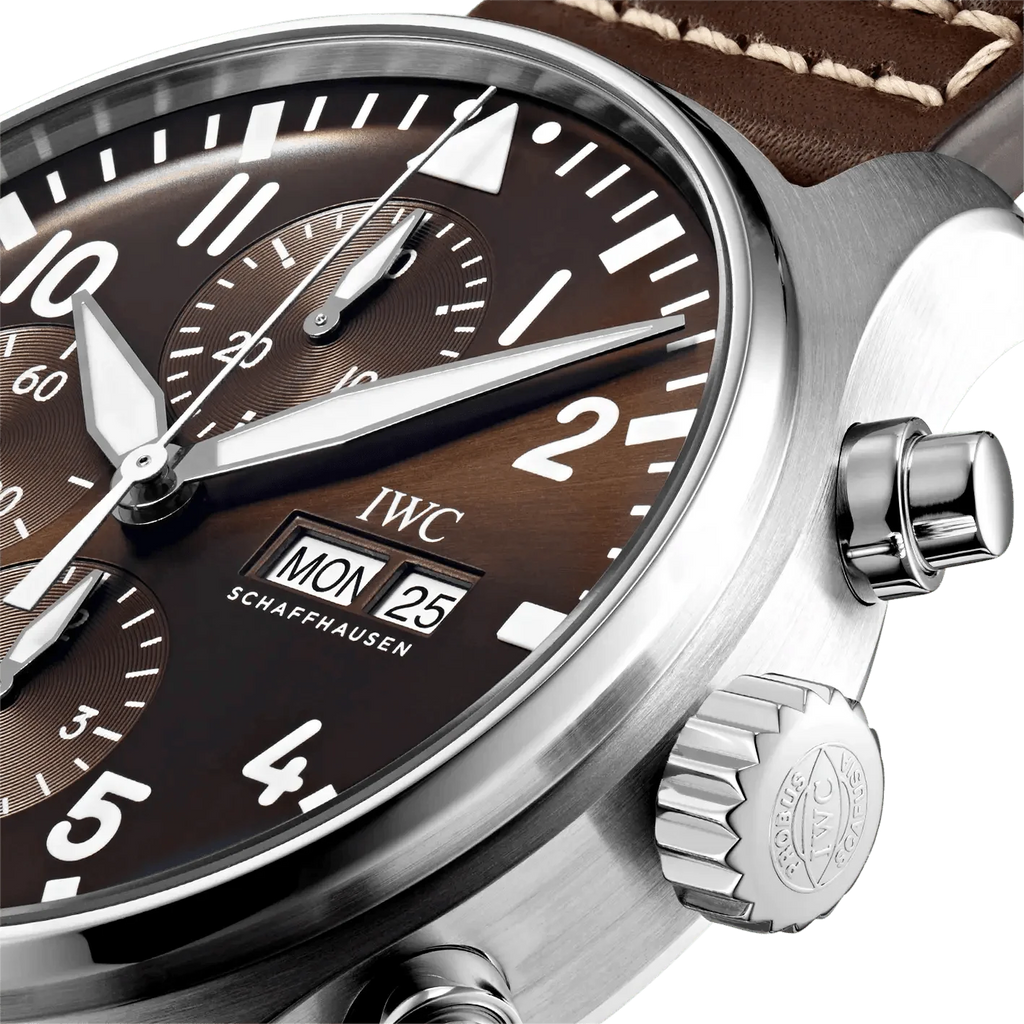 IWC Pilot's Watch Chronograph Edition Brown Dial Brown Leather Strap Watch for Men - IW377713 Buy Now By IWC